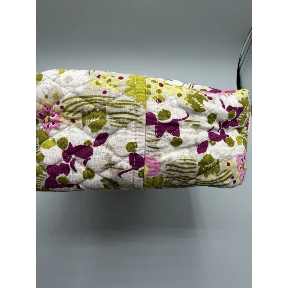 Vera Bradley Floral Quilted Cotton Insulated Zip Lunch Bag With Handle Medium